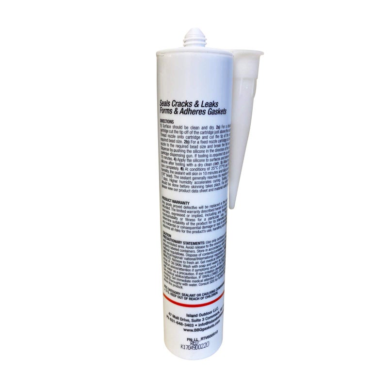 LavaLock RTV High Temp BBQ Smoker Sealer Gasket Adhesive 10 oz Cartridge (600 F - Red) - Image 5